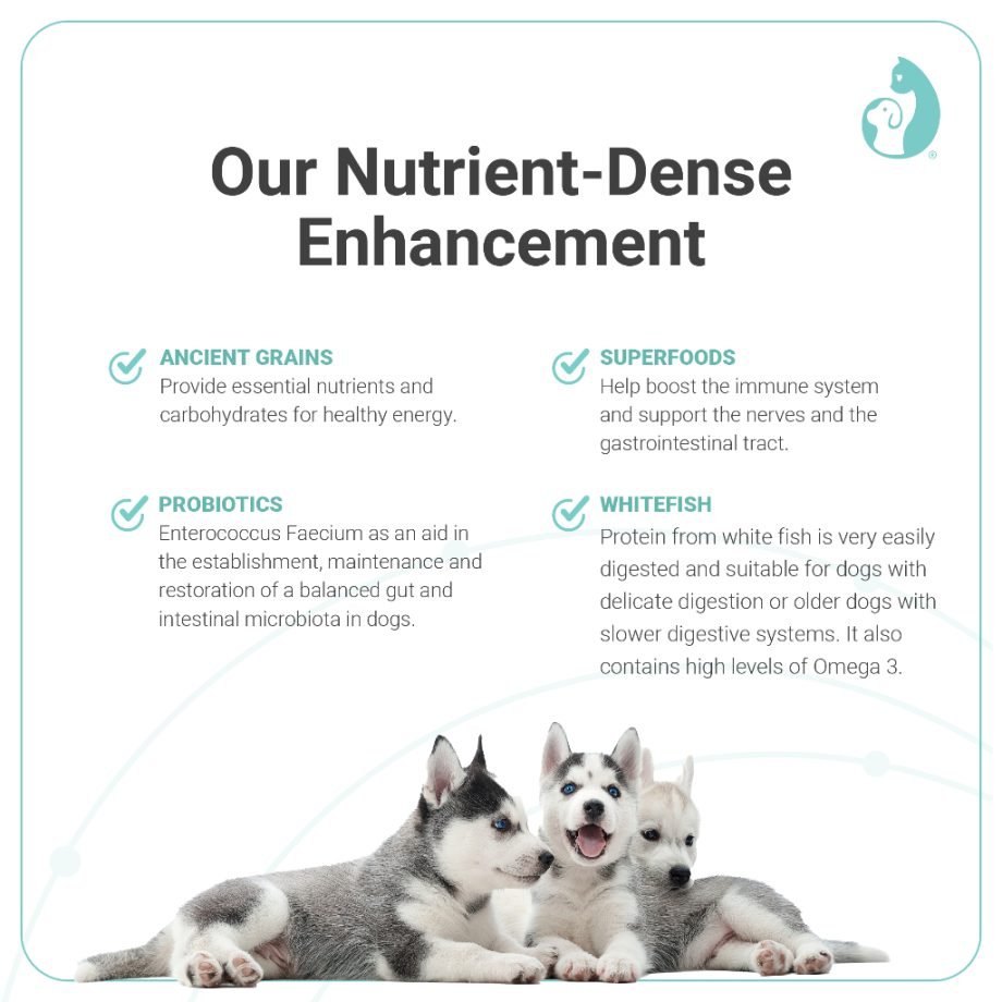 NOURISH Heritage Rustic Mono Blend Skin & Coat Dry Dog Food - Whitefish (10kg)
