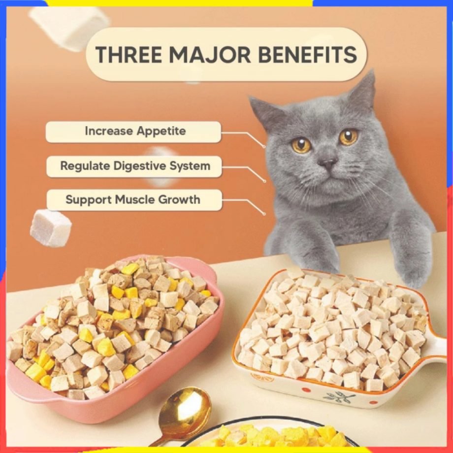 PETSEE Chicken Mix Liver Freeze-Dried Pet Snacks Cat Dog