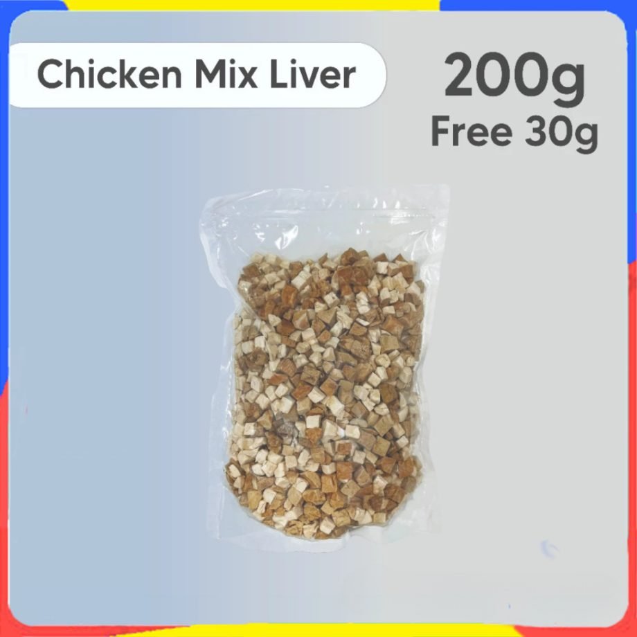 PETSEE Chicken Mix Liver Freeze-Dried Pet Snacks Cat Dog