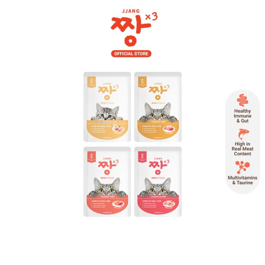 JJANG Eco-choice Pouch Cat Wet Food Real Meat Fish