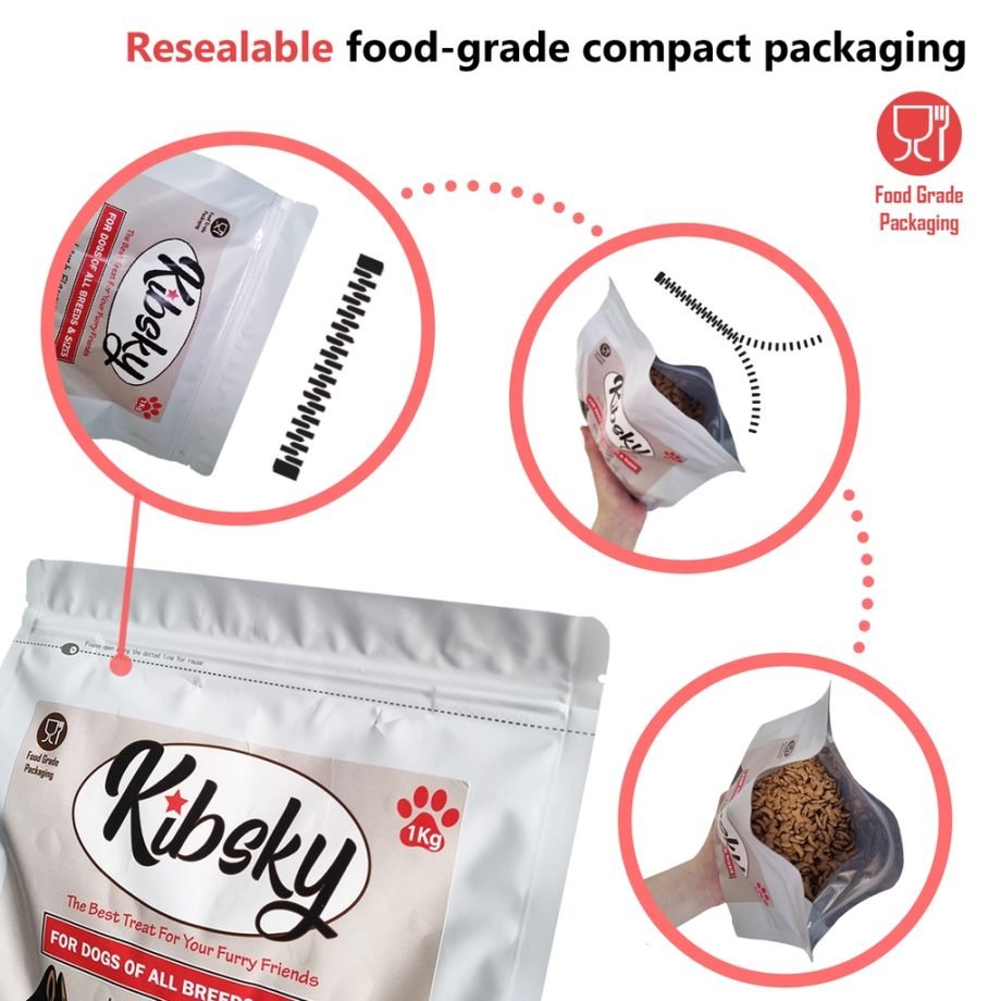 Kibsky Premium Dry Dog Food Kibble 1kg
