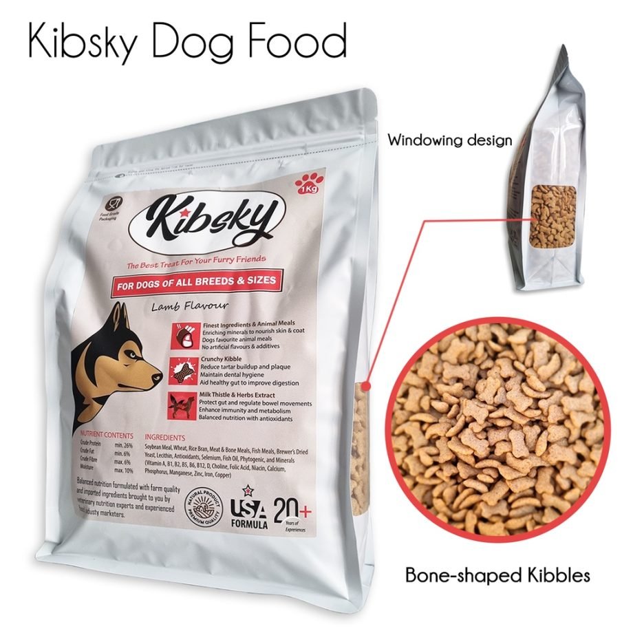 Kibsky Premium Dry Dog Food Kibble 1kg